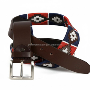 Cinturón de Cuero Genuino Personalizado para Montar a Caballo, Cinturón Deportivo Ecuestre de Cuero con Bordado Argentino para Hombre y Mujer - Product Image 2