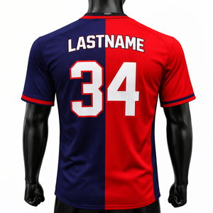 Maillot de football pour clubs et équipes, unisexe, séchage rapide, respirant, tissu 100% polyester, personnalisable par sublimation, nom du joueur brodé - Product Image 2