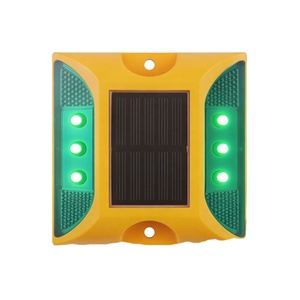 Borne de signalisation routière solaire à LED pour l'ingénierie, boîtier ABS, clignotante, réfléchissante avec longue visibilité - Product Image 1