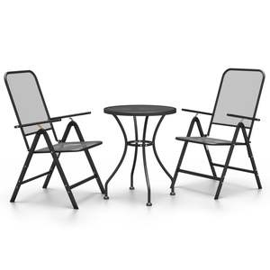 Ensemble de salle à manger de jardin anthracite - Product Image 2