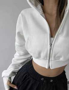 Sweat-shirts à capuche tricotés amples pour femme, brodés, à épaules tombantes, respirants, style survêtement - Product Image 5