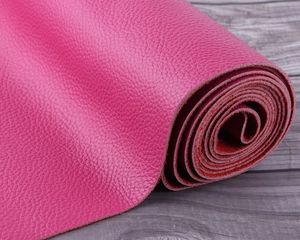 Latest Pink Genuine <b>Leather</b> Sheet Custom Thickness Brushed Sueded <b>Leather</b> Grain OEM ODM Customizable Designs & Durable - Product Image 1