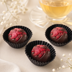 Gourmet Dried Strawberry Dark <b>Chocolate</b> Bonbon Truffles In Luxury Gift Box For OEM Product Wholesale - Product Image 6