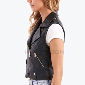 Chaleco de Cuero para Mujer, Moderno y Elegante, Diseño sin Mangas, Ligero, Impermeable, Informal, para Uso Diario y al Aire Libre - Product Image 5