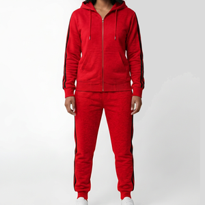 Survêtement de sport décontracté pour homme avec capuche et fermeture éclair, personnalisable, vente en gros, marque privée - Product Image 4