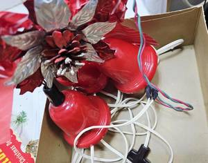 <b>Red</b> Bell Christmas Ornament with <b>Ribbon</b> Bow Hanging Decor Traditional Indoor Holiday Decoration - Product Image 2