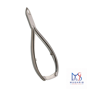 Cuticle Nipper 12 cm, <b>Box</b> Joint, D/Spring with <b>Lock</b> Sharp Tip Wide Jaw Opening <b>for</b> Thick Nails Adult Use - Product Image 1