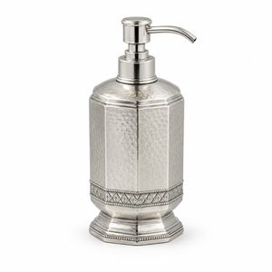 Dispensador de Jabón de Metal Dorado Antiguo, Lujosa Botella de Latón Grabada con Bomba para Loción, Decoración para Baños de Hotel y Hogar - Product Image 6