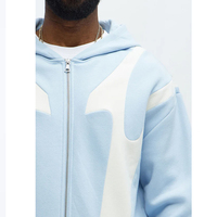 Kişiye Özel Tasarım Yüksek Kaliteli 420 Gram Geometrik Örümcek Ağı Desenli Kapüşonlu Sweatshirt