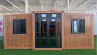 Maison conteneur Starshine imperméable de 20 pieds, maison conteneur préfabriquée modulaire en acier avec deux chambres