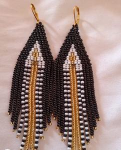 Pendientes de cuentas de vidrio ligeros para usar durante todo el día que brindan comodidad sin comprometer la apariencia elegante - Product Image 2