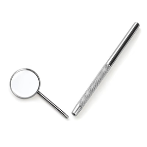 Miroir buccal dentaire de haute qualité avec manche en acier inoxydable et tête détachable, certifié CE - Product Image 2