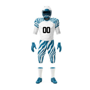 Custom Sublimated American Football Jersey Green <b>White</b> V-Neck Short Sleeve Moisture Wicking Fitted Uniform Adult <b>Men</b> All Seasons - Product Image 5