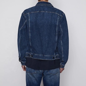 Fashion Custom Winter Fall Plain Outdoor Jean <b>Jackets</b> Bomber Biker <b>Denim</b> Plus Size Men's <b>Jackets</b> - Product Image 3