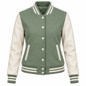 Durable Women Varsity <b>Jacket</b> Hot Selling Anti Wrinkle Breathable Top Trending Women Varsity <b>Jacket</b> with <b>Light</b> <b>Weight</b> - Product Image 3