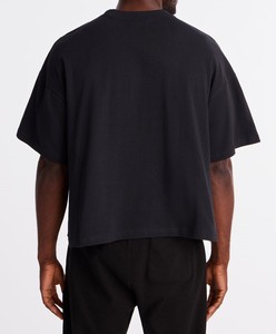 Chemises pour hommes 100% coton, coupe ample, surdimensionnées, impression de logo personnalisé, couleur unie, haute qualité, mode urbaine, streetwear écologique, ODM - Product Image 4