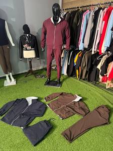 Ensemble de survêtement d'été réversible personnalisé 2-en-1 : veste, gilet, short et pantalon de jogging – Vêtements de sport OEM pour hommes - Product Image 4