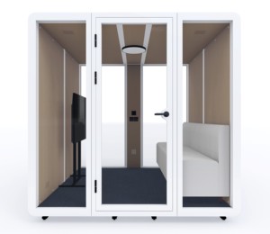 Hipod - Cabinas Acústicas de Acero para Oficina, Cabina Telefónica Moderna con Privacidad para el Hogar, la Escuela, la Oficina, el Hotel, Diseño Modular Hexagonal - Product Image 1