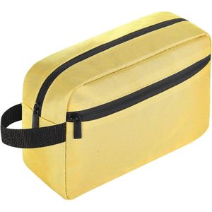Sac de toilette suspendu jaune pour accessoires de voyage pour femmes et hommes - Product Image 1