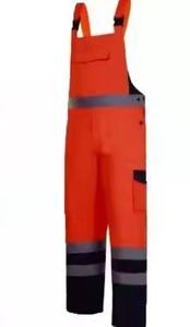Custom Men’s Heavy Duty Bib Overalls Polycotton <b>Work</b> <b>Pants</b> Adjustable Reflective Safety Workwear Industrial Protective Clothing - Product Image 6