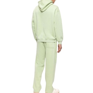 ชุดวอร์มผ้าฟลีซผ้าฝ้ายเนื้อนุ่มแบบสวมศีรษะโอเวอร์ไซส์สำหรับผู้ชายเสื้อวอร์มแบบสวมศีรษะเปิดไหล่100% - Product Image 2