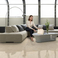 Carreaux en porcelaine vitrifiée Genoa Bianco 800x800mm 32x32 polis et émaillés, design pour sols de salle de bain extérieurs au Sénégal
