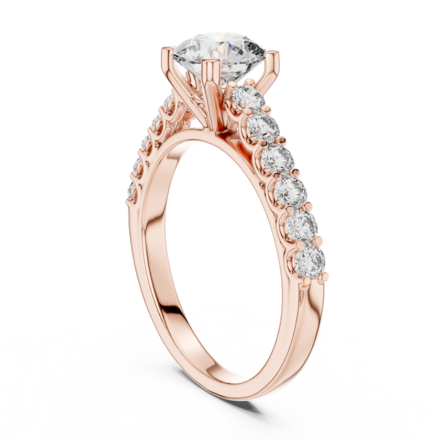 1.5 CT Brilliant Cut Lab Grown Diamond Solitaire Ring Gold Plated 10K/14K/18K IGI Certified Women's Engagement Wedding Gift Ring