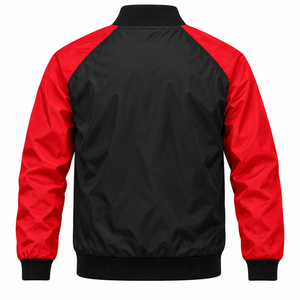 Veste coupe-vent pour homme avec logo personnalisé, style chic Y2K, streetwear, manches raglan, veste bomber, vêtements d'extérieur de mode haut de gamme pour homme - Product Image 2
