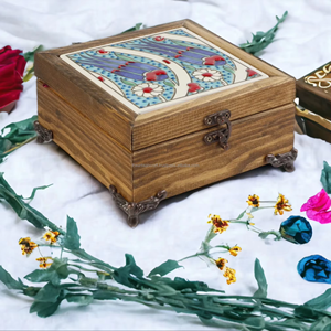 Wooden Jewelry <b>Box</b> Handmade Jewelry Storage <b>Box</b> Decorative <b>Keepsake</b> Organizer Artisan Gift <b>Box</b> - Product Image 6