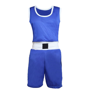 Conjunto de Uniforme de Boxeo Unisex Harry Johnson Production, Rojo y Azul, Poliéster Transpirable, Ropa de Entrenamiento para Adultos, Estilo Pull-On - Product Image 3