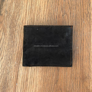 New Handmade Brown Suede Leather Men's <b>Wallet</b> Luxury Minimalist Credit <b>Card</b> <b>Holder</b> Custom RFID Blocking Classic Bi-fold <b>Wallets</b> - Product Image 3