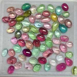Turmalina Natural en Cabujón |   Piedra Preciosa de Turmalina Suelta |   Piedra para Joyería Hecha a Mano |   Corte Ovalado, Redondo, en Forma de Pera y Cojín |   Gema de Calidad AAA - Product Image 3