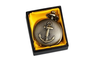 Hind Craft Living Vintage <b>Pocket</b> <b>Watch</b> Carabiner Keychain Antique Bronze Silver Finish Quartz Analog <b>Watch</b> <b>Men</b> Women Retro Style - Product Image 3