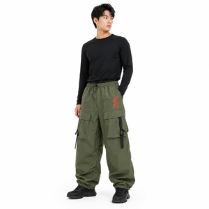 Pantalon de snowboard ample imperméable coupe-vent respirant pour homme et femme, pantalon cargo de ski d'hiver, coupe ample, pantalon de sport d'extérieur - Product Image 4