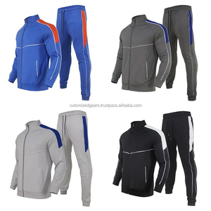 Vente en gros usine OEM : Ensembles de survêtements d'hiver en coton imprimé pour hommes, coupe ajustée, avec sweat à capuche zippé à manches longues, personnalisables, pour la gym et l'entraînement de football, tailles plus. - Product Image 6