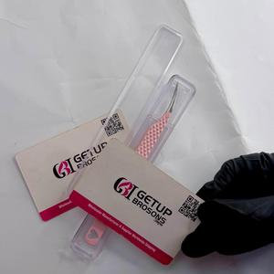 แหนบต่อขนตา GETUP BROSONS IMPEX สแตนเลสสตีล ทนทาน สีชมพูเคลือบผง รุ่น Dolphin ปลายเรียบ/ปลายไฟเบอร์ - Product Image 6