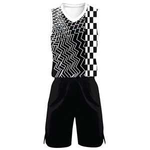 Ensemble d'uniformes de basketball professionnels respirants 100 % polyester imprimés pour adultes, avec logo sublimé et numéros de joueur – Vente en gros - Product Image 5