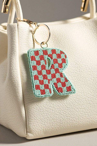 Handmade Design Seed Beads Embroidery Beaded Bag Hanging Keychain Handmade Beaded Embroidery <b>Keyring</b> Bag <b>Charm</b> - Product Image 3
