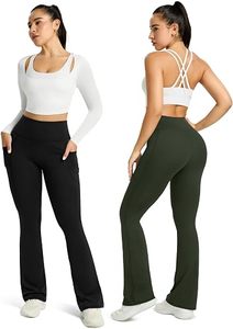 Pantalones de Yoga de Cintura Alta para Mujer, Leggings con Corte de Campana para Gimnasio y Fitness - Product Image 4