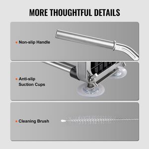 Tagliapatatine Manuale con Lama in Acciaio Inox da 1/2 Pollice, Ottimo Tagliaverdure con Ventose - Product Image 6