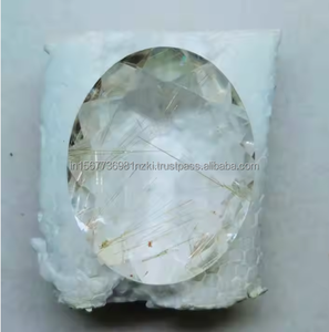 100% calidad Natural cobre rutilo cuarzo cabujón forma ovalada piedra preciosa suelta para hacer joyería hecha a mano de calidad - Product Image 4