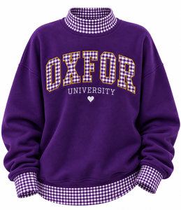 Sudadera Oversize de Cuello Alto para Mujer al por Mayor, Personalizada con Bordado, de Algodón y Felpa, Estilo Casual Urbano - Product Image 1