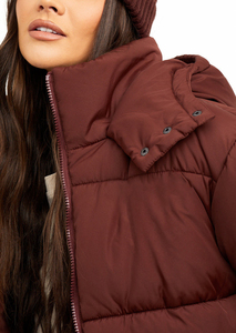 OEM Serviced Winter Streetwear Apparel Breathable Waterproof Knitted Women's Casual Streetwear Puffer <b>Jacket</b> with Custom Logo - Product Image 6
