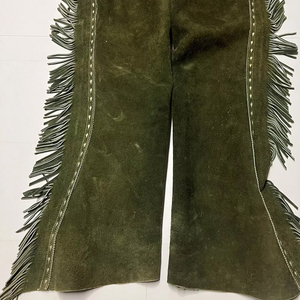Custom Made Suede Leather <b>Chaps</b> Straight Best Quality Black Equestrian Product <b>Half</b> Mini Horse Riding Equipment - Product Image 2
