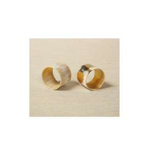 Anillo para Servilletas de Cuerno de Búfalo de Primera Calidad, Hecho a Mano, Diseño Redondo Natural, Estilo Vintage para Decoración de Mesa de Boda - Product Image 1
