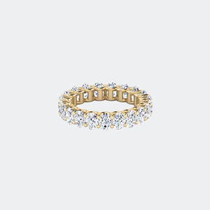 3.15CTW Oval Cut Prong Set Eternity <b>Ring</b> - Product Image 4