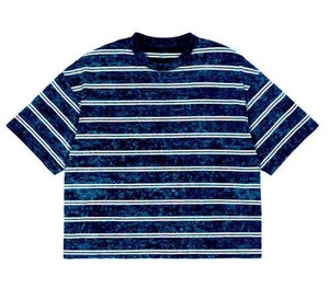 เสื้อยืดลายทางผ้าฝ้ายระบายอากาศดี น้ำหนักเบา สำหรับผู้ชาย รุ่นซัมเมอร์ 2026 ขายส่ง - Product Image 4