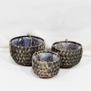 Artex Dong Thap fábrica colgante verde pared tela maceta bolsa hecha a mano colgante maceta decoración del hogar - Product Image 1