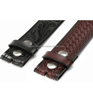 2025 Top Trending Cinturón de herramientas de cuero occidental genuino de grano completo con tallado a mano y pintura cinturón de vaquero vaquera - Product Image 3