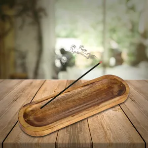 Porta Incienso de Madera Natural, Hecho a Mano, a Precio Económico, para el Hogar, Templo o Oración - Product Image 3